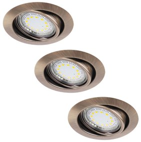 Rabalux Rabalux 1051 - SADA 3xLED Podhľadové svietidlo LITE 3xGU10-LED/3W/230V RL1051