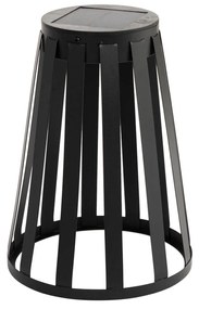 Vonkajšia stolová lampa čierna vrátane LED 3-stupňového stmievača solárna a nabíjateľná - Penny