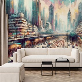 Fototapeta - Život veľkomesta (147x102 cm)