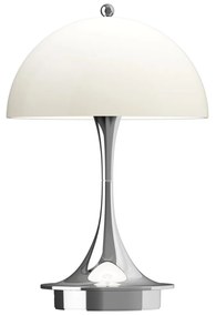 Louis Poulsen Prenosná lampa Panthella 160 V3 Opal Beige/Chrome