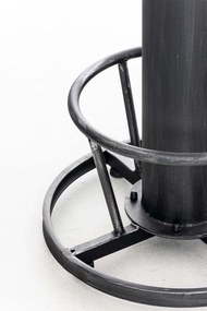 Kovový barový stôl Ruhr v industriálnom štýle - Strieborná