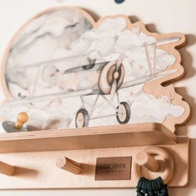 Polička do detskej izby lietadlo