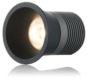 LED 2 Vnútorné zapustené bodové svietidlo RAY-M P.7,5 cm čierne