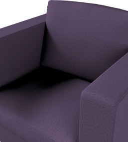 Poťah na kreslo Karlanda, krátky farba produktu fialová látka zapletaná