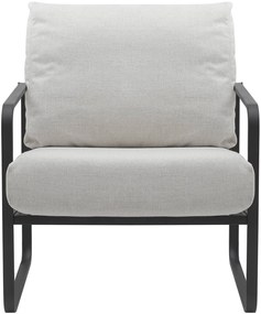 Design-Shop Kreslo Manea - látka / kov - Krémová