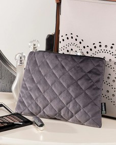 Puzdro na tablet Velvet farba produktu sivá látka lesklá, zamatová