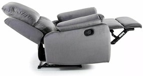 Polohovací křeslo SPENCER 1 Velvet šedé