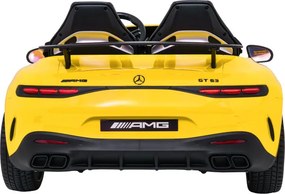 Elektrické autíčko Mercedes Benz GT63 AMG žlté