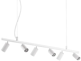Ideal Lux - LED Luster na lanku DYNAMITE 6xGU10/7W/230V CRI 90 biela