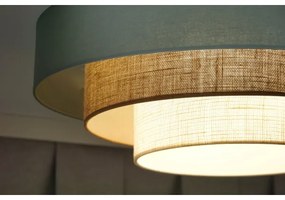 Duolla-LED Stropné svietidlo LUNETA LED/26W/230V pr. 60 cm 4000K tyrkysová/béžová