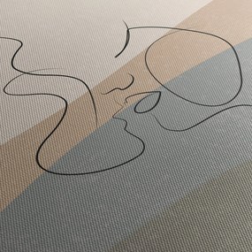 Obraz - Line art bozk (120x50 cm)