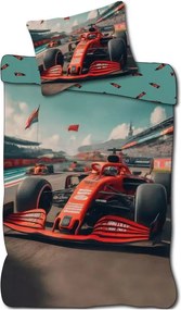 Posteľné obliečky do detskej postieľky Formula - 100% bavlna - 100x135 cm + 40x60 cm