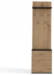 Předsíňová stěna Duo dub artisan/antracit II