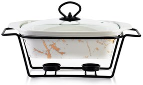 Keramická misa s ohrievačom Marble 1,4L