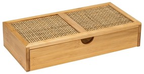 Bambusový kúpeľňový organizér Wenko Allegre, 28 x 6 cm