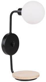 Nástenná lampa PONIO 1xG9/25W/230V čierna/buk