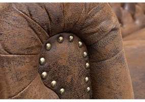 Sedacia súprava 17382 Chesterfield 3-sedenie Antik hnedá  - Komfort-nábytok
