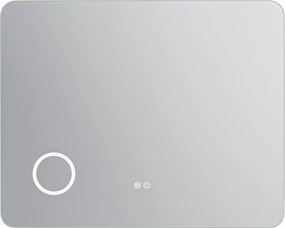 Erga Myra, LED zrkadlo 100x80 cm s kozmetickým zrkadlom 3x zväčšenie, 4114 lm, 3 farby svetla, zadné osvetlenie, ERG-V01-MYRA-1080-00