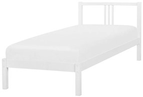 Drevená posteľ 90 x 200 cm biela VANNES Beliani