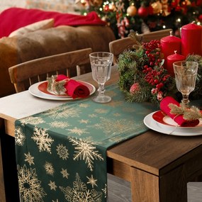 VIANOČNÝ BEHÚŇ NA STÔL JOY3 40X140 CM VZOROVANÝ