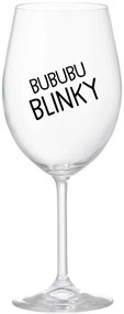 BUBUBUBLINKY - priehľadný pohár na víno 350 ml