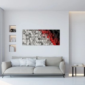 Obraz - 3D hexagóny (120x50 cm)