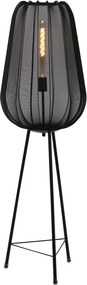 Čierna stojacia lampa (výška 132 cm) Plumeria - Light &amp; Living