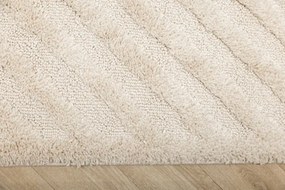 Koberec Berber 9754 so strapcami, ivory / krémový
