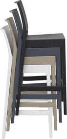 MAYA BAR 75 záhradná barová stolička olive green