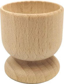 AMADEA Drevený kalíšok na vajíčko, masívne drevo, veľkosť 5 cm