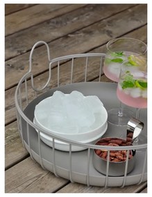 Drôtený kovový košík ø 38x18 cm Inu – Zone