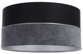 Luster na lanku TWIST 1xE27/60W/230V čierna/šedá/strieborná