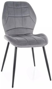 Stolička Jake Velvet sivá