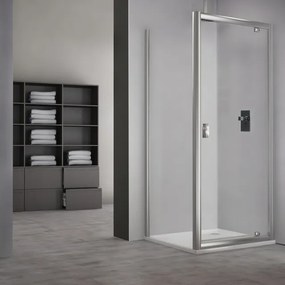 Roltechnik Outlet Sprchový kút obdĺžnik MDO1+MB - otváracie dvere a pevná stena - bez vaničky ROTH-Variant: šírka dverí: 100 cm, šírka pevnej steny: …