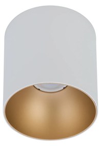 NOWODVORSKI Stropné LED osvetlenie POINT TONE, 1xGU10, 10W, 13cm, okrúhle, biele, zlaté