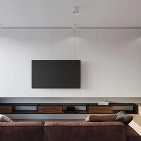 Stropné svietidlo Tiube, 1x biele kovové tienidlo