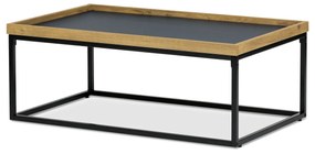 Konferenčný stôl s hranou a obvodovou podnožou, 100 x 60 x 39 cm