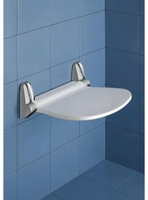 GEDY 2282 Sound sklopné sedátko do sprchového kúta, 38 x 35,5 cm, biela