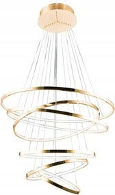 Led Závesné svietidlo AZzardo Wheel 6 Long Dimm gold AZ2921 140W 8400lm 3000