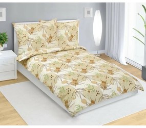 Bellatex Flanelové obliečky Jeseň, 140 x 220 cm, 70 x 90 cm