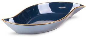 Dekoračná miska AMORA 1 PAT 1 granátová / zlatá