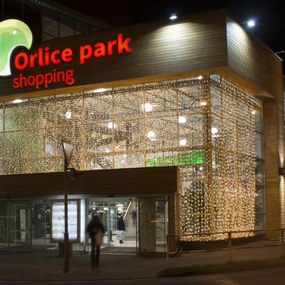 DECOLED Svetelný záves LED, 1x5 m, teplá biela, 500 diód, IP67