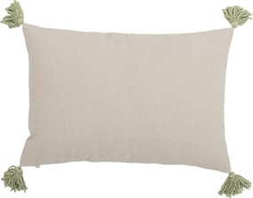 Bloomingville Dekorativní polštář s výšivkou Lemon Yellow 35 × 50 cm