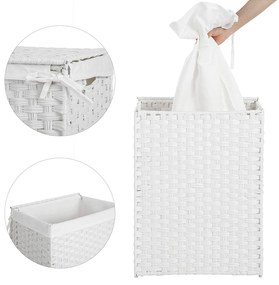 Koš na prádlo LAURA bílý