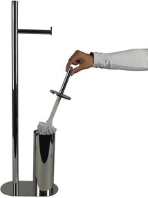 Kela Nerezový WC set Lucido, 25 x 13 x 76,5 cm