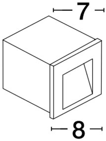 Vonkajšie LED svietidlo Krypton B 8 tmavo sivé