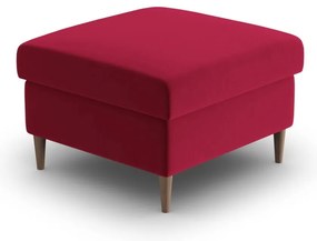 Červená zamatová podnožka Kyoto – Cosmopolitan Design