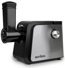 Elektrický mlynček na mäso BestBerg BBM-2500 / 2500 W / čierna/strieborná
