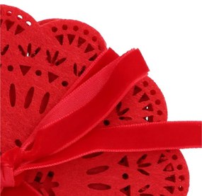 Sada podložiek pod poháre LEIS červená 800752 (5 ks)