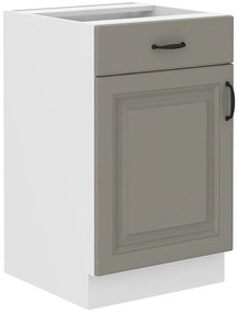 Kuchynská skrinka Stilo claygrey/biely 50d 1f 1s bb